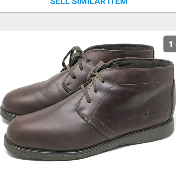 Sebago Ankle Chukka Boots Brown Leather 12 - Picture 8 of 8